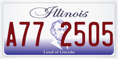 IL license plate A772505