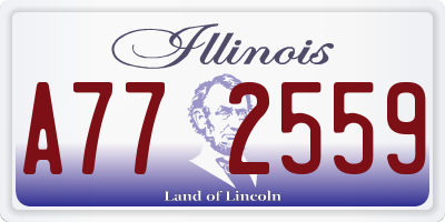 IL license plate A772559