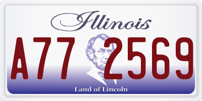 IL license plate A772569