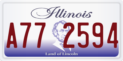 IL license plate A772594