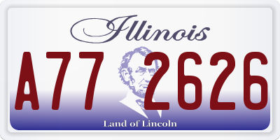 IL license plate A772626