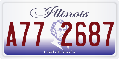 IL license plate A772687