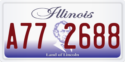 IL license plate A772688