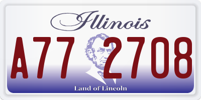 IL license plate A772708