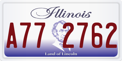 IL license plate A772762