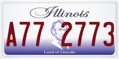 IL license plate A772773