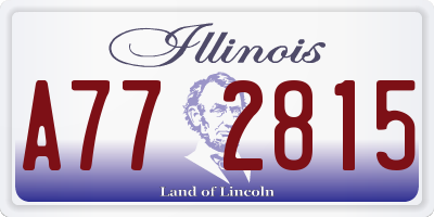 IL license plate A772815