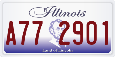 IL license plate A772901