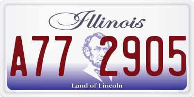 IL license plate A772905