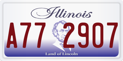 IL license plate A772907