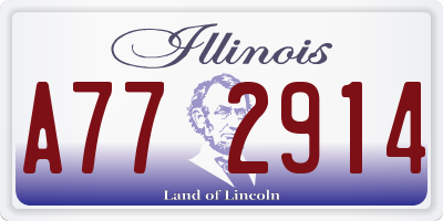 IL license plate A772914