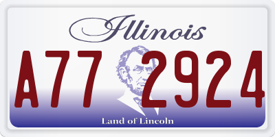 IL license plate A772924