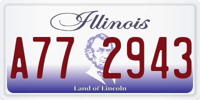 IL license plate A772943