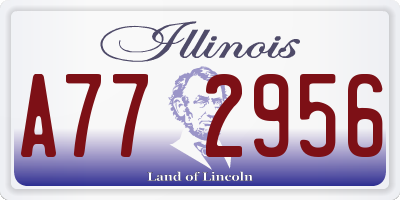 IL license plate A772956