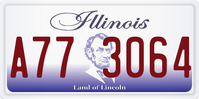 IL license plate A773064