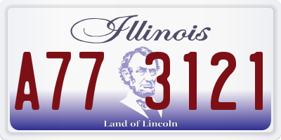 IL license plate A773121