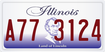 IL license plate A773124