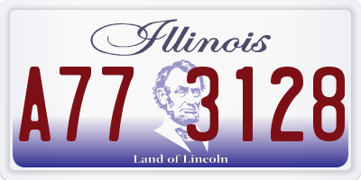 IL license plate A773128