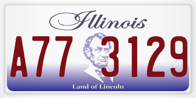 IL license plate A773129