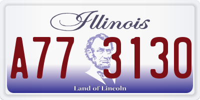 IL license plate A773130