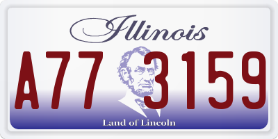 IL license plate A773159