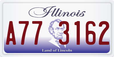 IL license plate A773162