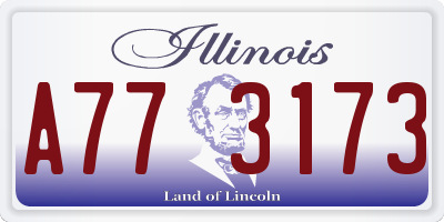 IL license plate A773173