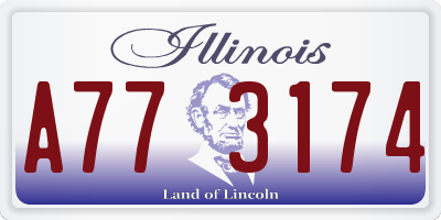 IL license plate A773174