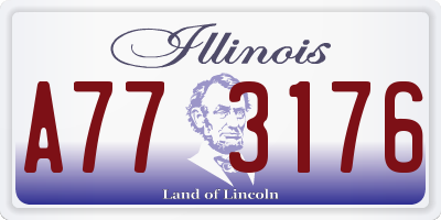 IL license plate A773176