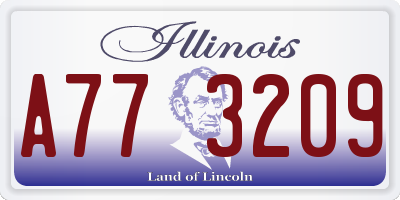 IL license plate A773209