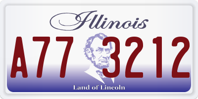 IL license plate A773212