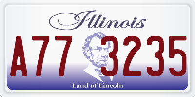 IL license plate A773235