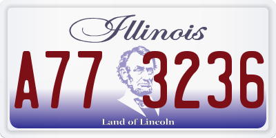 IL license plate A773236