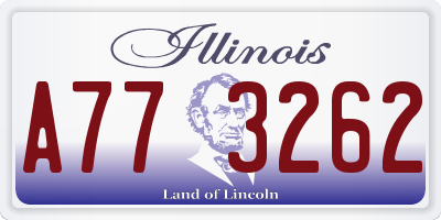 IL license plate A773262