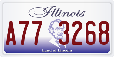IL license plate A773268