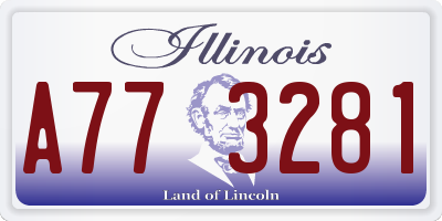 IL license plate A773281
