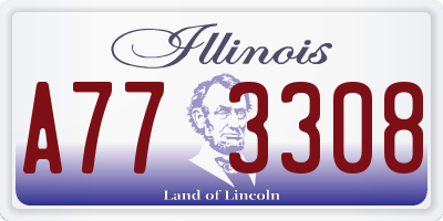 IL license plate A773308