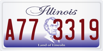 IL license plate A773319