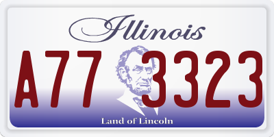 IL license plate A773323
