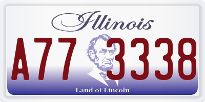 IL license plate A773338