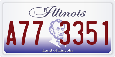 IL license plate A773351