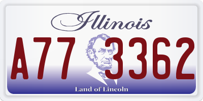 IL license plate A773362