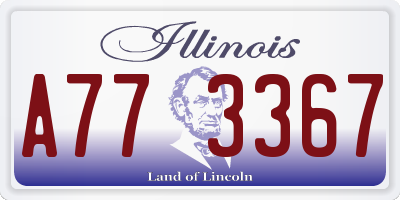 IL license plate A773367
