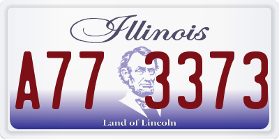 IL license plate A773373