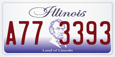 IL license plate A773393