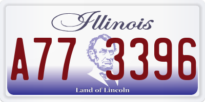 IL license plate A773396