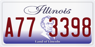 IL license plate A773398
