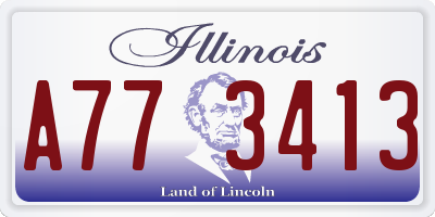 IL license plate A773413