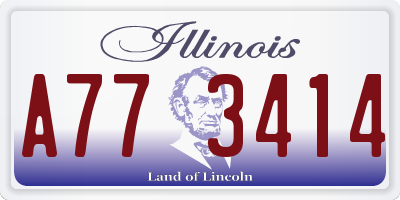 IL license plate A773414