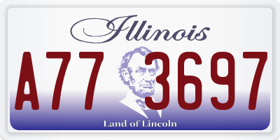 IL license plate A773697